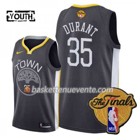 Maillot Basket Golden State Warriors Kevin Durant 35 Black Town 2018 NBA Finals Nike Swingman - Enfant